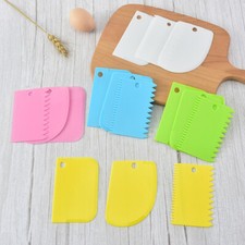 Cake CREAM Smoothing 3 PIECES Smoother Scraper Smooth Comb Baking Cutting Tool 