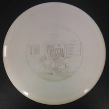 Dynamic Discs White Fuzion Emac Truth Serum with oil slick foil