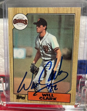 Will Clark Signed 1987 Topps Rookie Autographed #420 Signed RC Card JSA COA