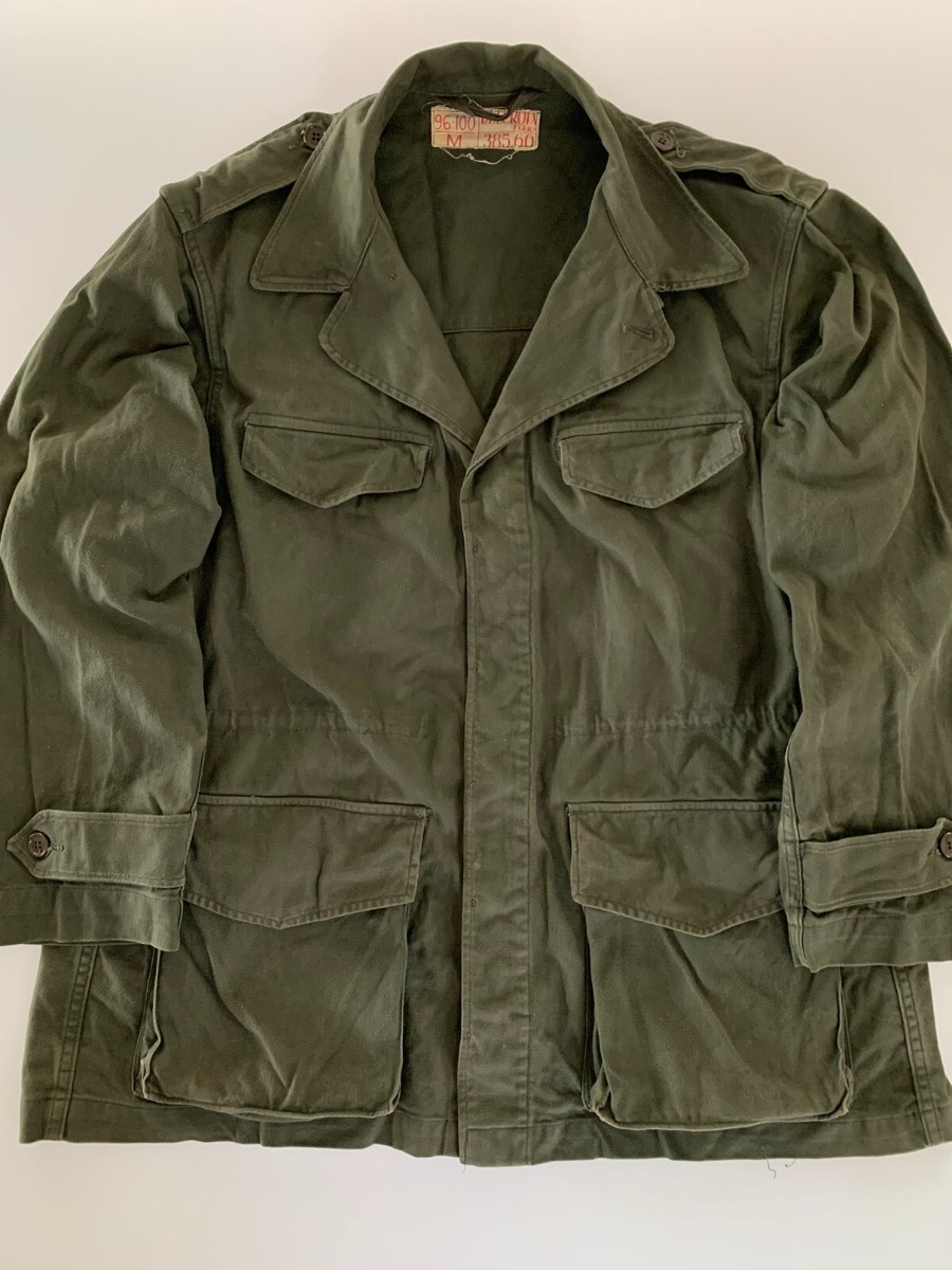 ジャケット・アウター vintage FRENCH miritary jacket ce Vintage 1960s French Army M-64 Military Field Jacket Sadivoc