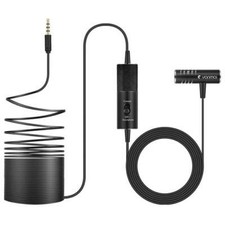 3.5mm Jack Clip-on Lavalier Microphone Condenser Mic For Live Broadcast Show KTV