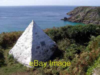 Photo 6x4 Monument to the cable laid to Brest in 1880, near Porthcurno Pe c2006