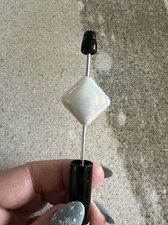 Acrylic Beads White Iridescent Large Beads 10 