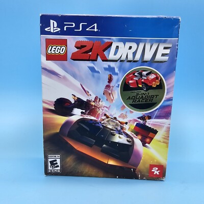 LEGO 2K Drive Sony PlayStation 4 PS4 Includes 3 In 1 Aquadirt Racer Sealed 