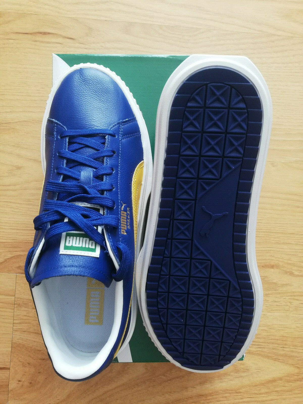 puma breaker leather sneakers