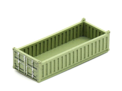 MU N-A50413 - Fertigmodell 20ft open top container half height - Spur N - NEU