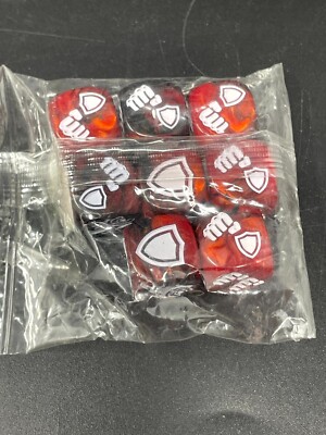 Street Fighter Miniatures Game: Red Battle Dice Set (8) Würfel Set - Jasco Games