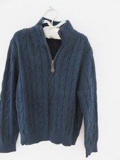 Crewcuts boys 6-7 navy cable sweater cotton