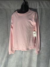 Kids Boys Girls Tops Long Sleeve Undershirts Baselayer T-Shirts Pink