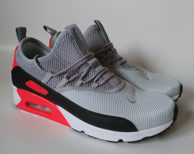 Size 9.5 - Nike Air Max 90 EZ Wolf Grey Bright Crimson 2018 for sale online | eBay