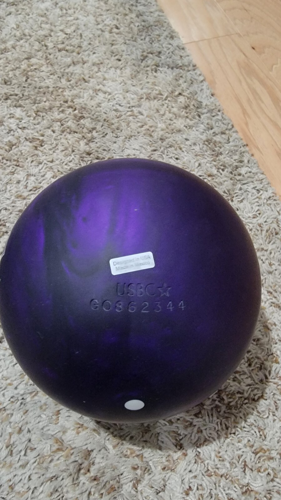 Hammer Black Widow Purple Pearl Urethane Bowling Ball Overseas 14