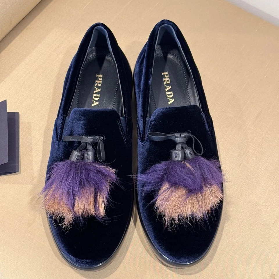 Prada 35MM女式天鹅绒晶圆尺寸38 1/2 — 第 4/4 张图片