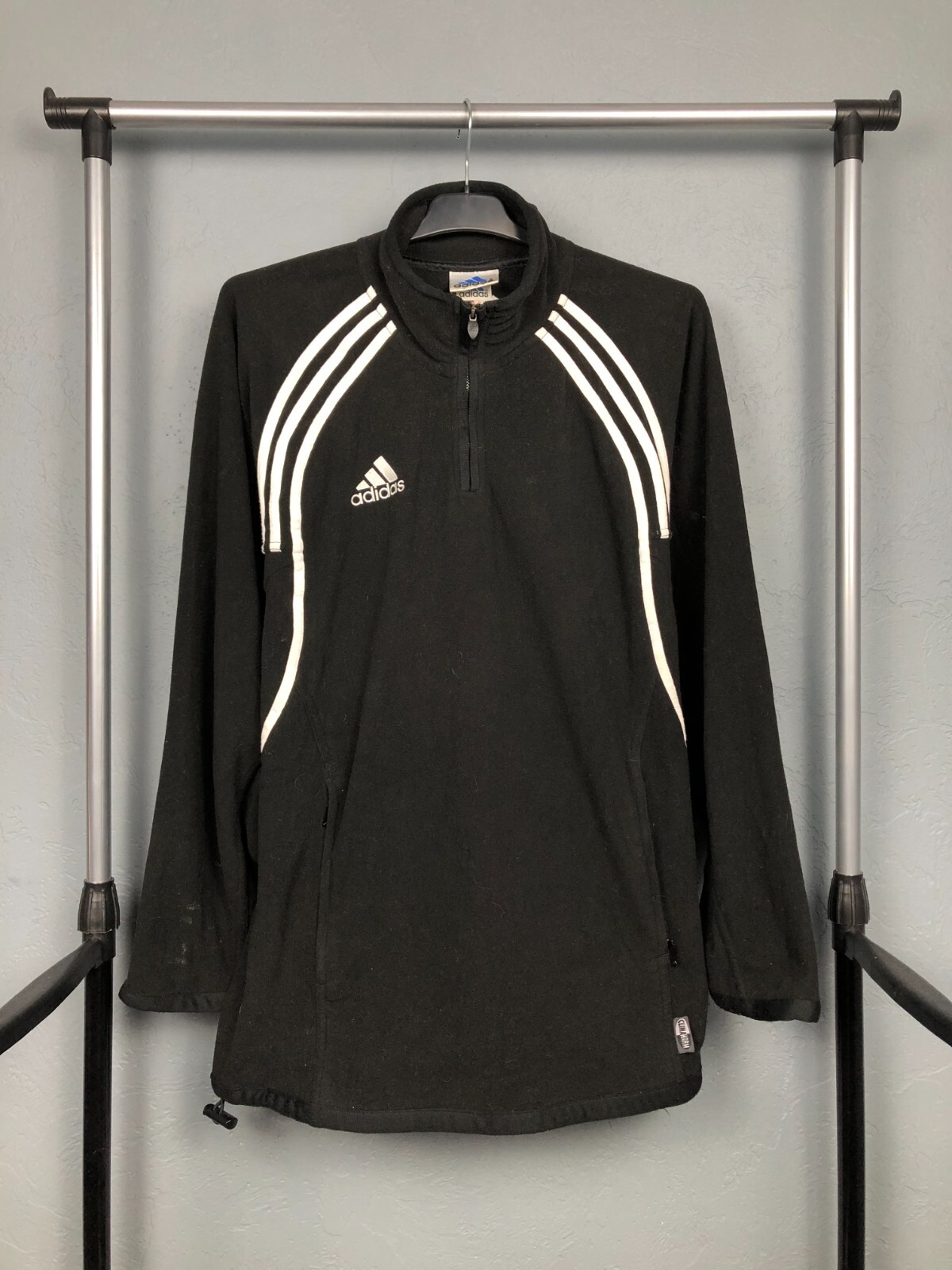 Adidas Vintage Mens Fleece Quarter 1\4 Zip Jacket Size M