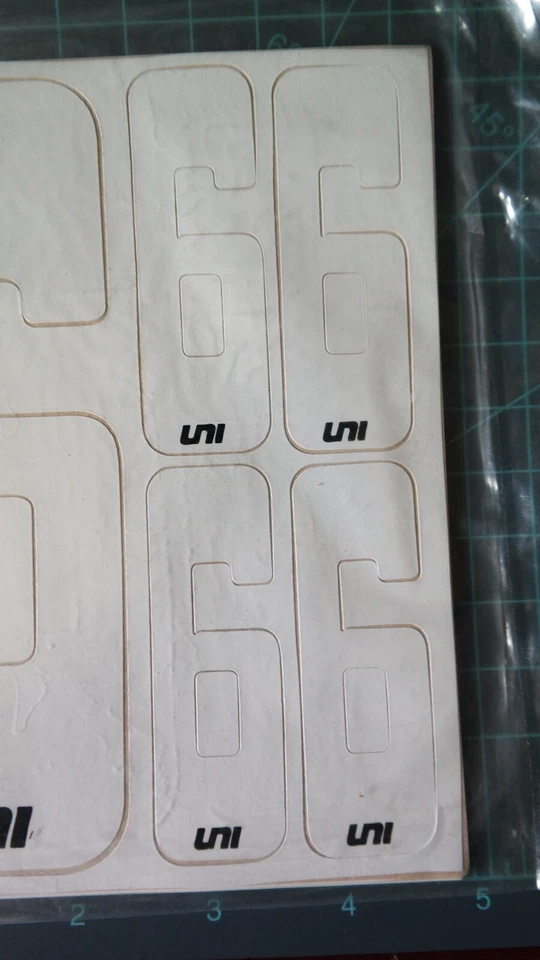 UNI Bmx Enterprise BMX matrícula vintage años 80 pegatinas sin abrir paquete de venta # 6 Foto 3 de 4