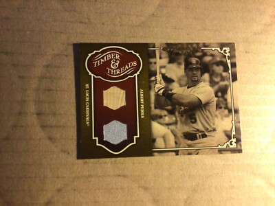 Albert Pujols - 2005 Donruss Timber & Threads Game Used Jersey/Bat -Dual Relics