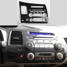 For Honda Civic 06-2011 Carbon Fiber Middle Console Radio FM Air Switch Panel