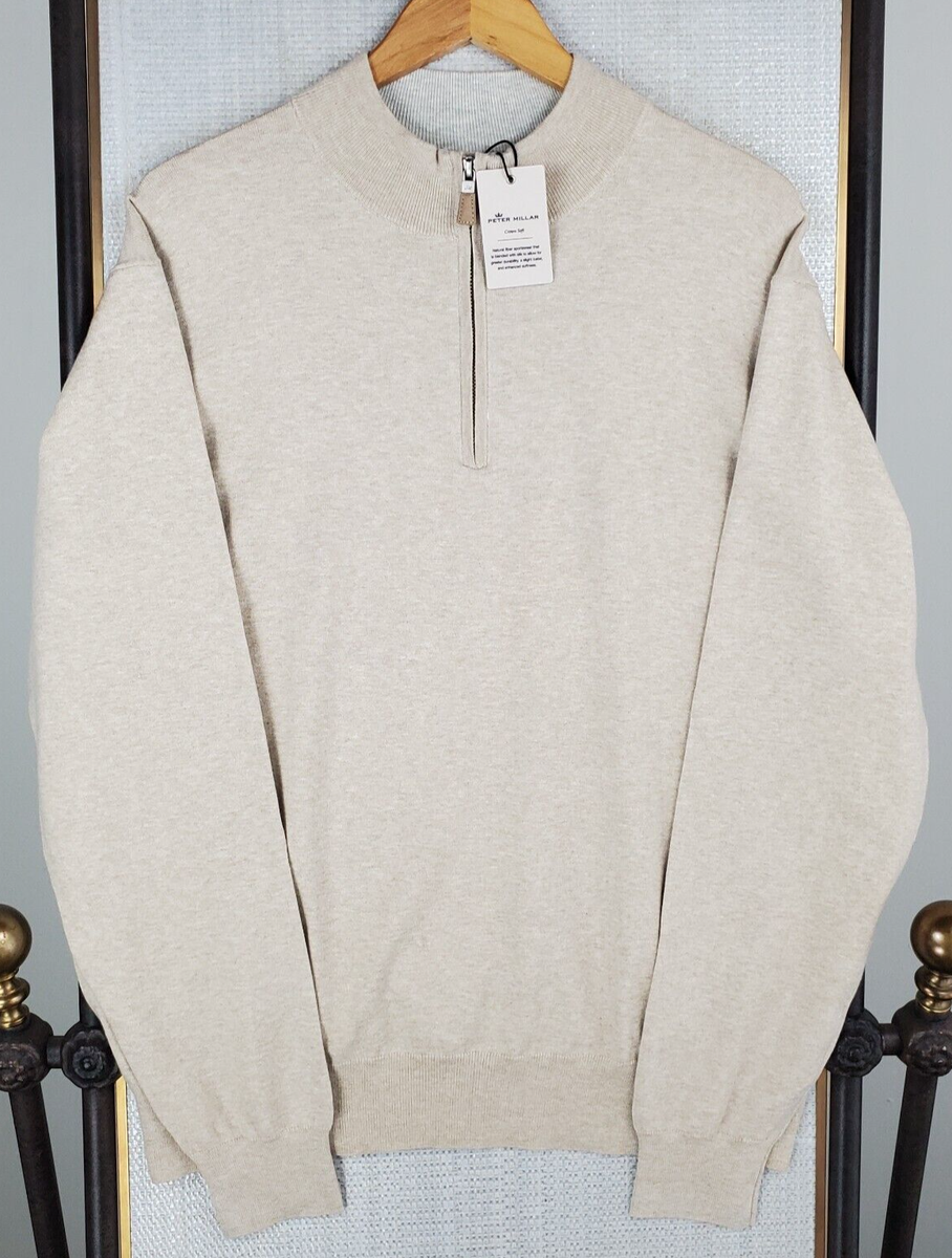 PETER MILLAR NEW $165 Size 2XL Cotton/Silk/Cashmere Mens 1/4 Zip