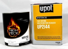 Ebony Black Basecoat Paint GM WA8555 HIGH TECK HFP250 & Fast Urethane Reducer