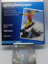 Photo Paper HP 6x4/aprox 25 Office Depot 8.5x11 aprox 45 High Gloss Premium