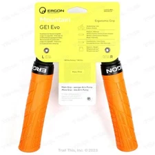 Ergon GE1 Evo Large Lock-On Handlebar Bike Grips MTB Enduro Bike - Juicy Orange