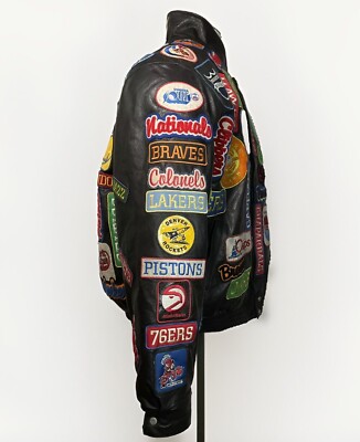 Jeff Hamilton NBAレザーボンバージャケット　激レア Jeff Hamilton Nba Leather Bomber Jacket | eBay