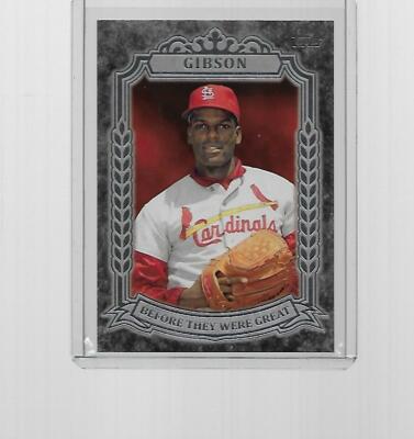2014 TOPPS BASEBALL BEFORE THEY WERE GREAT BOB GIBSON #BG-4