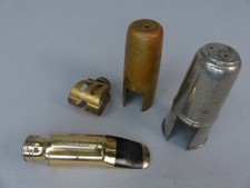 Vintage 1940's Otto Link Tone Master 5 Alto Saxophone Mouthpiece Ligature & Caps