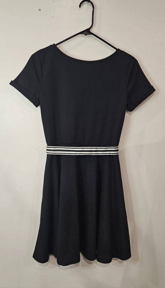 Vestido Polo Ralph Lauren Manga Corta Cuello Redondo Poni BOLSILLOS Niñas Negro XL Foto 2 de 4