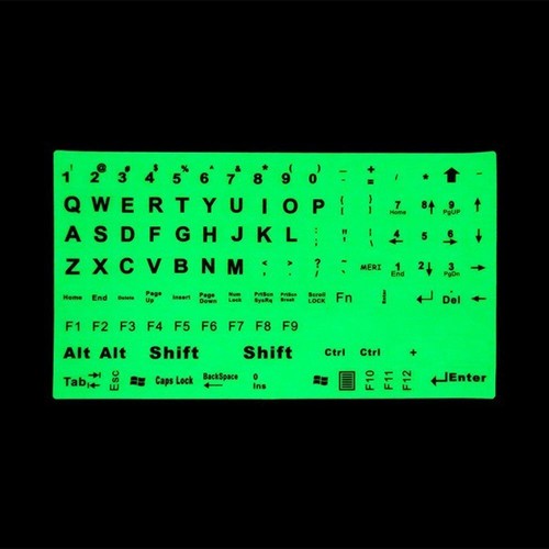 Large Letter Sticker Keyboard Sticker Fluorescent Keyboard Cover Full Keyboard - Photo 5/5