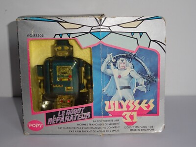 Figurine Ulysse 31 Popy - Robot réparateur en métal die cast MIB Vintage (C623