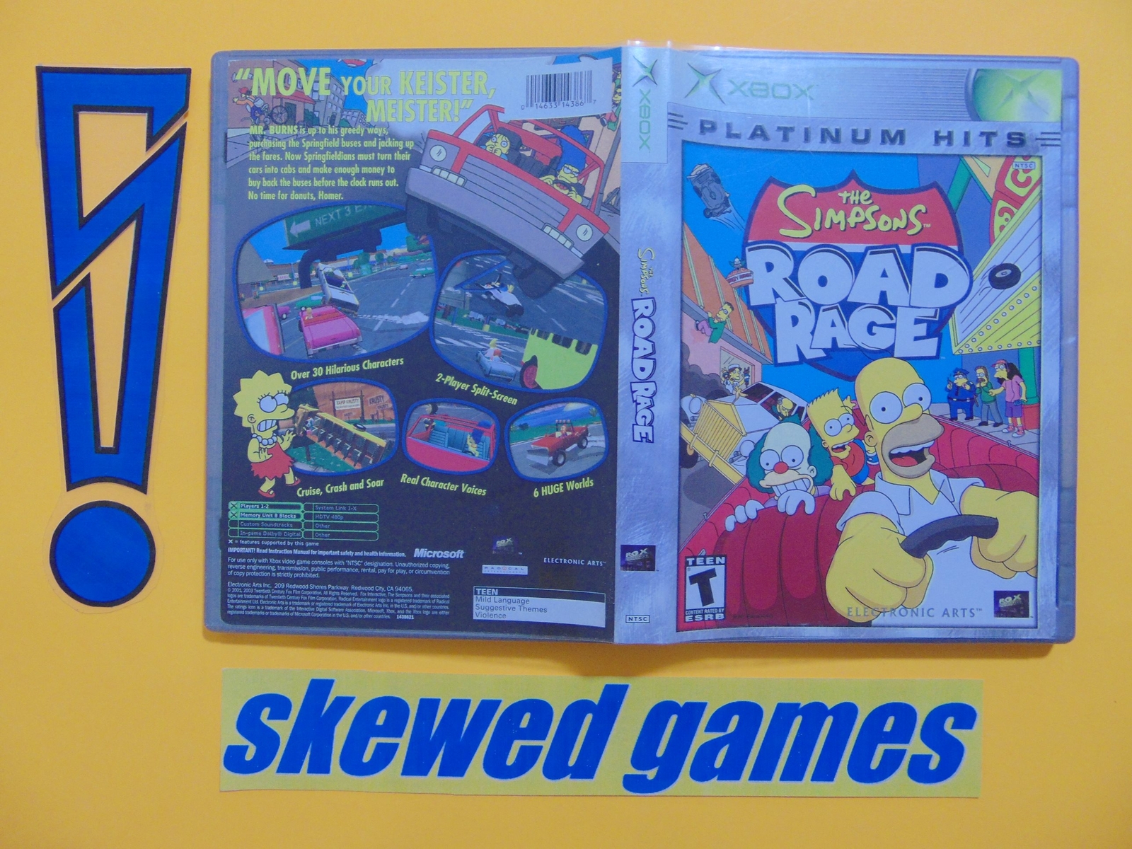 The Simpsons Road Rage cib XBox Microsoft 14633143867 eBay