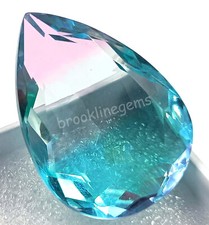 100 Ct Ametrine EGL Bi-Color Pear Cut Transparent EGL Loose Gemstone 6MGJ