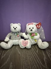 TY Beanie Babies - WE DO the Wedding Bears (set of 2) (8.5 inch)