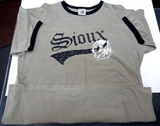 Authentic Pigment Univ. North D UND Fighting Sioux Hockey w/Retired Logo Shirt L