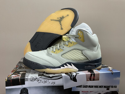 Nike Air Jordan 5 Retro ''Jade Horizon'' Green White DC7501-300 Mens Size 13