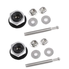 2X Push Button Quick Release Hood Bonnet Pins Lock Clip Car Bumper Latch Kit