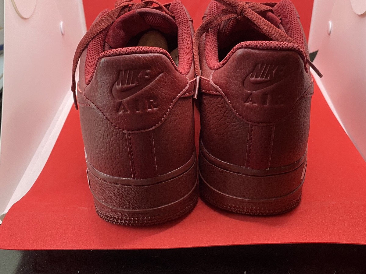 Nike Air Force One 1 Leather Premium Team Red AJ7280-600 | eBay