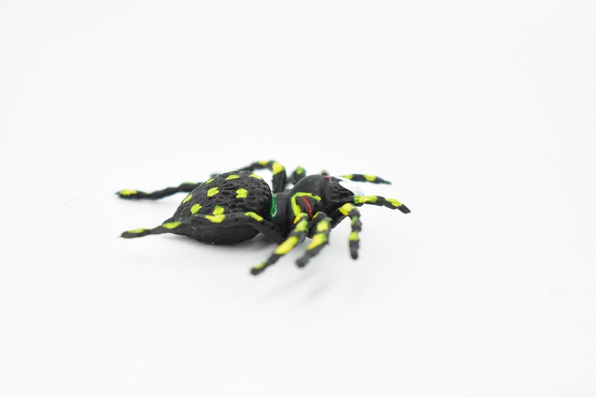 Spider, Yellow Spots, Rubber Insect, Realistic Figure, Model