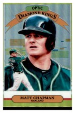 2019 Donruss Optic Lime Green #12 Matt Chapman Oakland A's