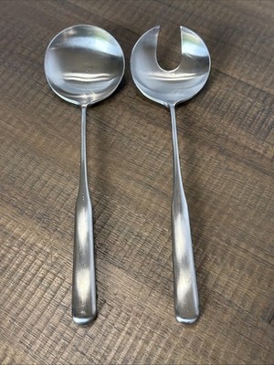 2 pc Solid Salad Set WMF Cromargan SALZBURG stainless flatware Japan satin 9.25''