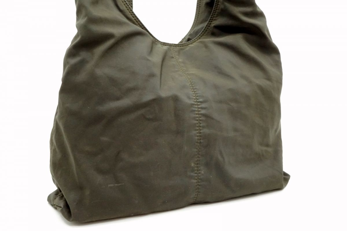 BOTTEGA VENETA Vintage Hobo Shoulder Bag B Logo Nylon Khaki 5310h thumbnail 3