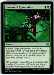 Unnatural Restoration 191 Phyrexia: All Will Be One