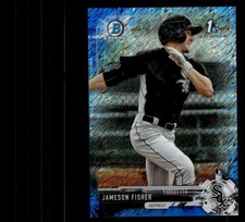 2017 BOWMAN CHROME JAMESON FISHER BCP234 1ST RC BLUE SHIMMER REFRACTOR 58/150