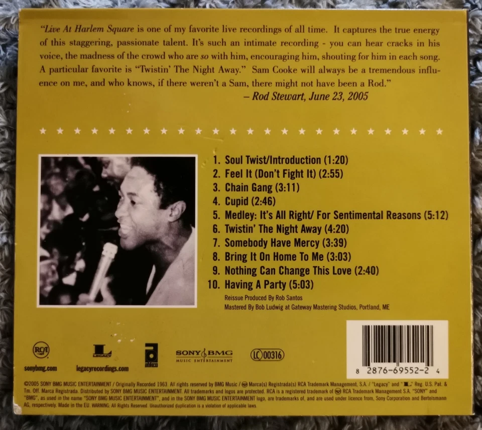 Sam Cooke Live At The Harlem Square Club - One Night Stand (CD) - Image 2 of 3