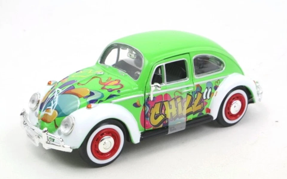 Volkswagen Coccinelle verte Graffiti 1/24 Motormax - Photo 1/1