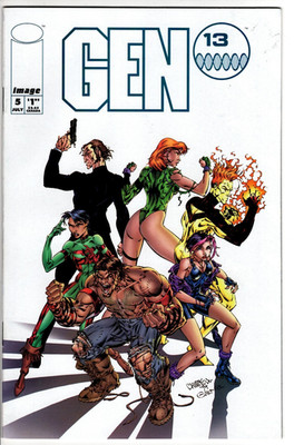 GEN 13 #5 (1994): White Cover: J. Scott Campbell: NM