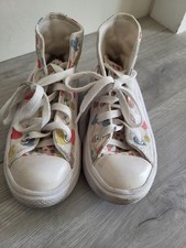 Converse All Star Chuck Taylor High Top Pink Hearts Youth Size 12 671608F Shoes