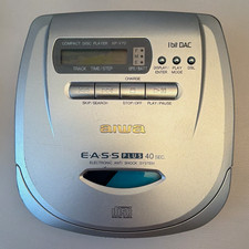 Aiwa XP-V70 E.A.S.S Plus Portable CD Player Anti-Shock Silver