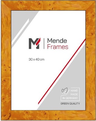 MendeFrames H14E Holzbilderrahmen Wurzeldekor hell 25x38 cm mit Museumsglas