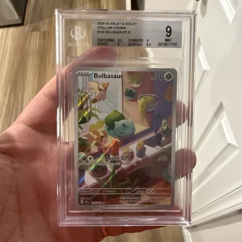 PSA 9 Bulbasaur 143/142 Scr Stellar Crown Illustration Rare POKEMON